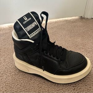 Converse Rick Owen’s x DRKSHDW TURBOWPN Mid Black Cloud Cream